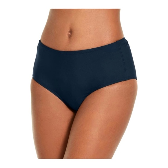 DKNY Classic Mid-Rise Bikini Swim Bottom in black NWT - Picture 5 of 5